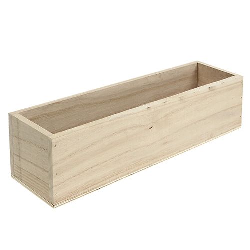 Floristik24 Caja de madera natural 32cm x 9cm H8.5cm