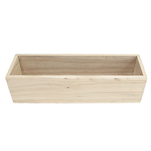Floristik24 Caja de madera natural 32cm x 9cm H8.5cm