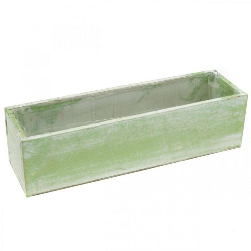 Floristik24 Jardinera, decoración primaveral, caja de madera, caja de hierbas L32cm