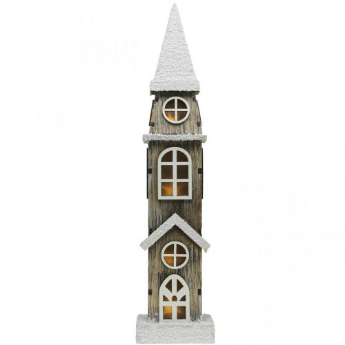 Artículo Torre de faro de madera Campanario Iglesia de Navidad Al. 45 cm