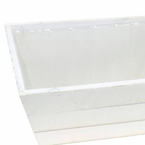 Artículo Jardinera caja de madera blanca 20x12cm H10cm