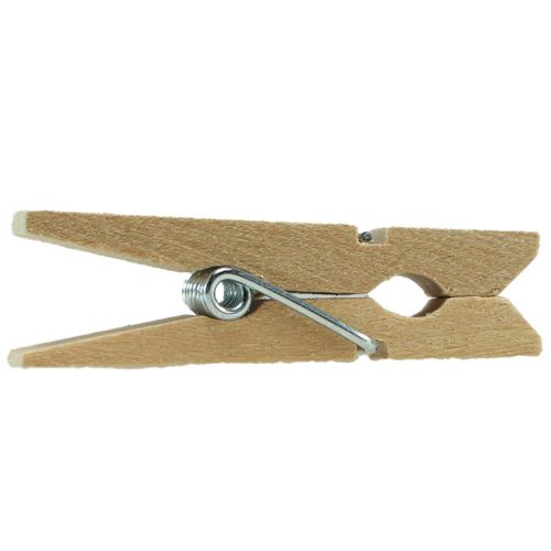 Artículo Clip de madera mini pinza decorativa clip 3,5cm 50uds