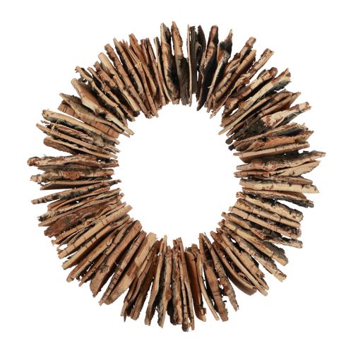 Floristik24 Corona de madera corteza de abedul corona natural corona decorativa natural Ø30cm