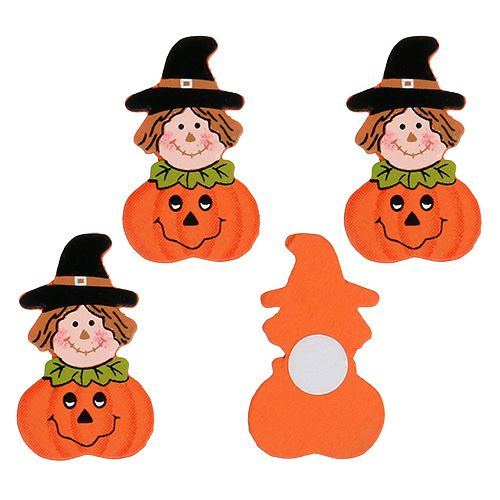 Calabaza de madera para pegar 3,5cm Naranja 18pcs Calabaza de madera para pegar 3,5cm Naranja 18pcs