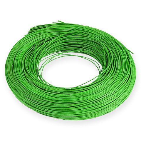 Floristik24 Bastón de ratán verde 1.3mm 250g