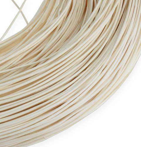 Floristik24 Bastón de mimbre blanco 1.3mm 250g