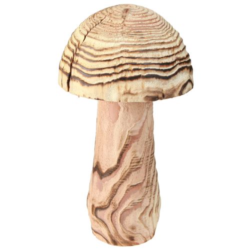 Floristik24 Seta de madera para colocar Seta decorativa madera Paulownia Ø15cm H28cm