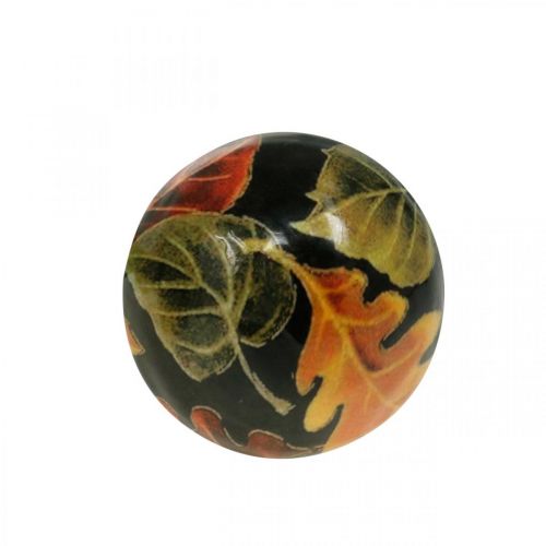 Floristik24 Hojas de hongo de madera decoración de otoño hongo madera de mango negro, colorido Ø8cm H10.5cm