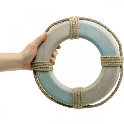 Floristik24 Deco Marítimo Deco Salvavidas Deco Madera Náutica Ø30cm