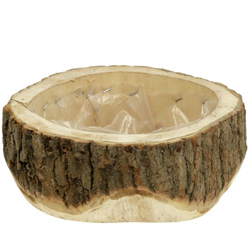 Floristik24 Macetero de madera natural Ø24cm