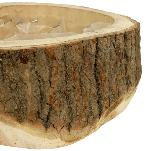 Floristik24 Macetero de madera natural Ø24cm