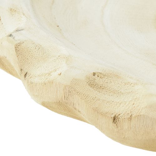 Artículo Cuenco decorativo de madera cuenco de madera Paulownia natural Ø36cm