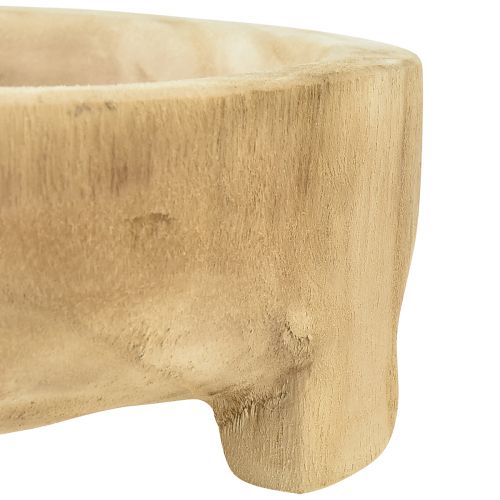 Artículo Cuenco decorativo de madera con patas cuenco de madera Paulownia Ø36cm