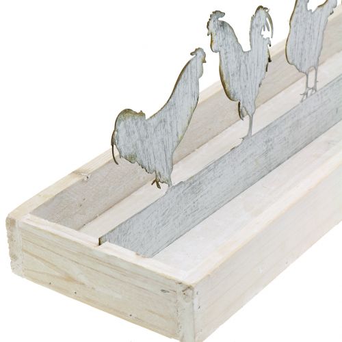 Floristik24 Bandeja de madera con grifos decorativos 46cm