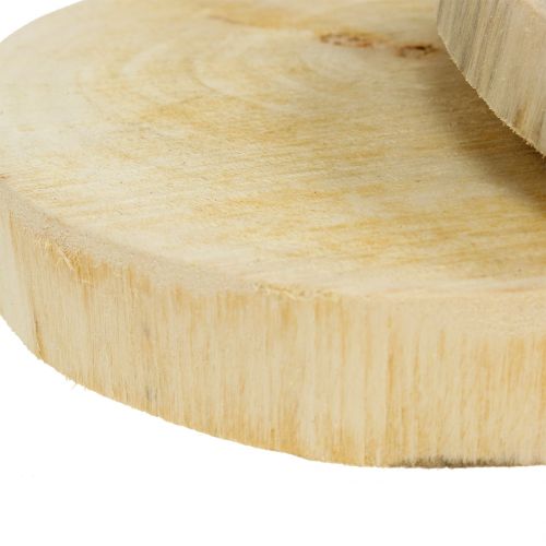 Floristik24 Discos de madera natural Ø15cm 2pcs
