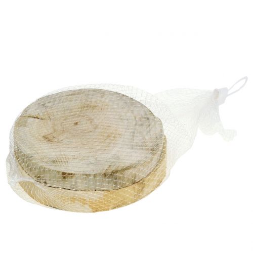 Floristik24 Discos de madera natural Ø15cm 2pcs