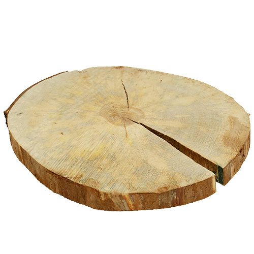 Floristik24 Disco de madera natural 25cm - 30cm