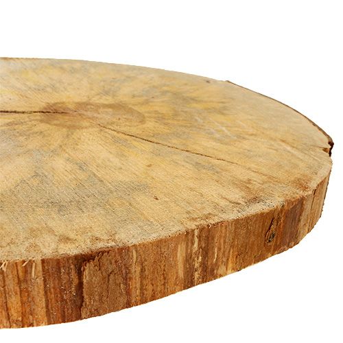 Floristik24 Disco de madera natural 25cm - 30cm