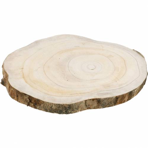 Floristik24 Disco de madera naturaleza Ø25-32cm