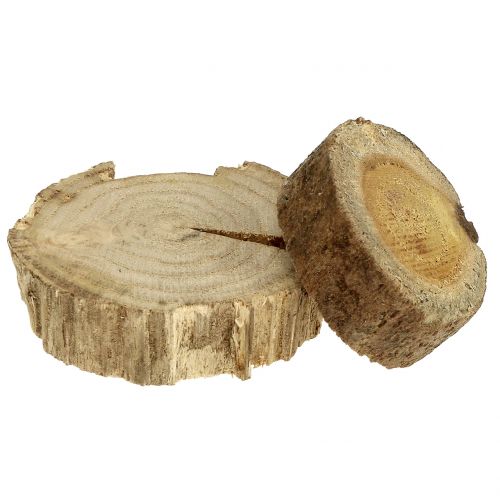Floristik24 Discos de madera anillos de madera natural 500g