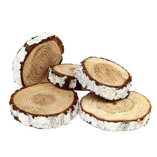 Floristik24 Rodajas de madera abeto óptica 3-7,5cm 500g