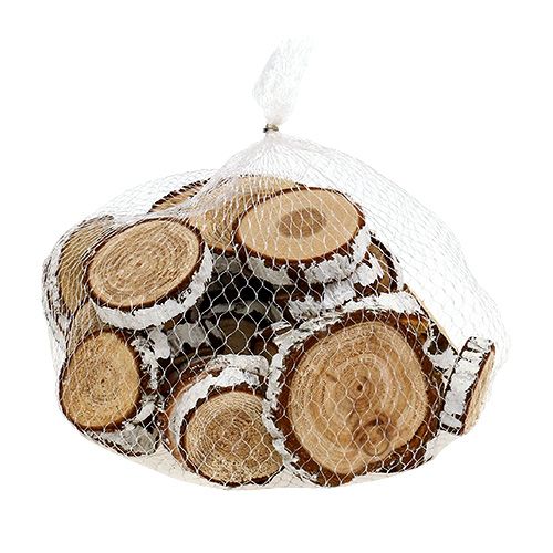 Floristik24 Rodajas de madera abeto óptica 3-7,5cm 500g