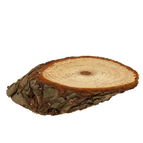 Floristik24 Discos de madera ovalados naturales 500g
