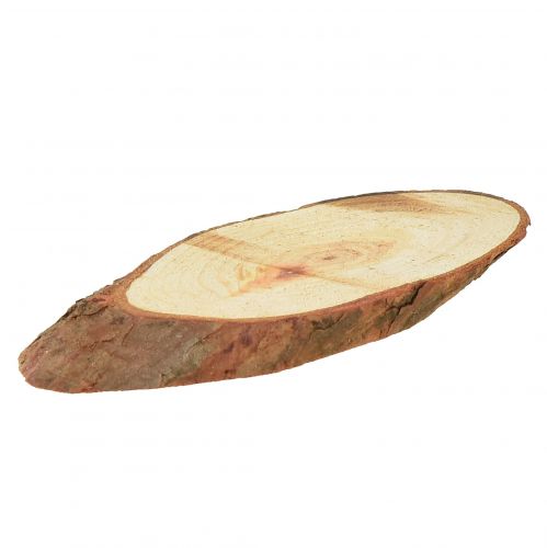 Artículo Discos de madera decoración de mesa ovalada suministros para manualidades 6,5-8cm 450g