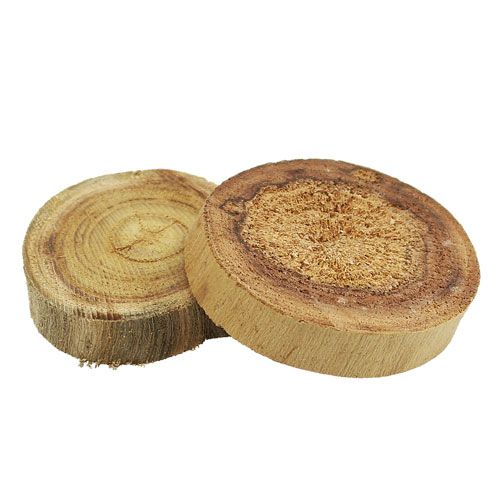 Floristik24 Discos de madera natural 6-8cm 500g