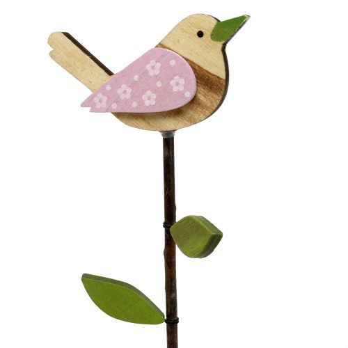 Floristik24 Alfiler de madera color pájaro L30cm 9pcs