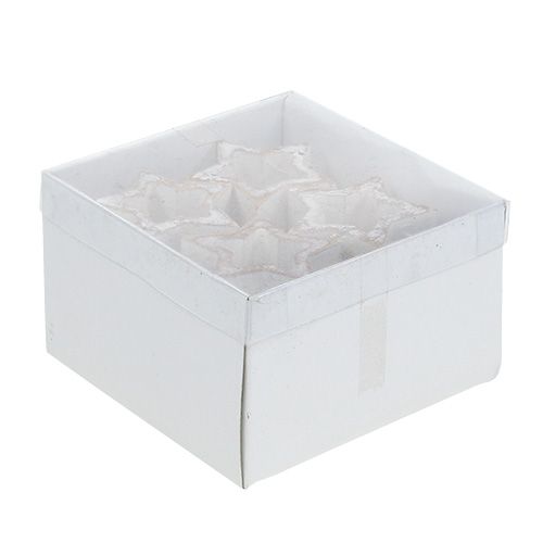 Floristik24 Estrellas de madera abiertas 5cm 12pcs