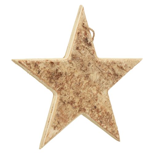 Artículo Estrellas de madera decorativas percha decorativa rústica madera decorativa Ø20cm