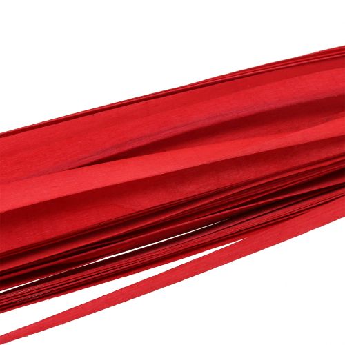 Floristik24 Tiras de madera cinta trenzada rojo 95cm - 100cm 50 uds