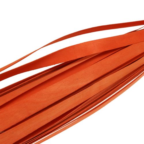 Floristik24 Tiras de madera para trenzar naranja 95cm - 100cm 50uds