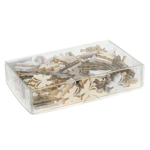Floristik24 Tipo de decoración de basura de madera. 2cm naturales 144uds