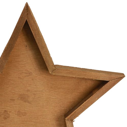 Artículo Bandeja de madera con decoración de estrellas en color marrón Ø38/29/22cm Juego de 3