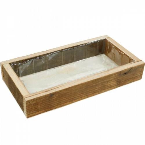 Floristik24 Bandeja de madera para plantar, macetero, decoración de madera, macetero 30cm