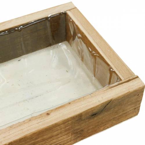 Floristik24 Bandeja de madera para plantar, macetero, decoración de madera, macetero 30cm