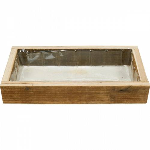 Floristik24 Bandeja de madera para plantar, macetero, decoración de madera, macetero 30cm