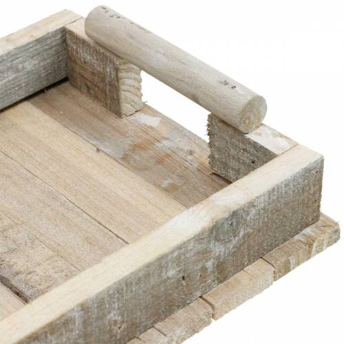Floristik24 Bandeja de madera, decoración de mesa, bandeja para decorar, decoración de madera 31cm