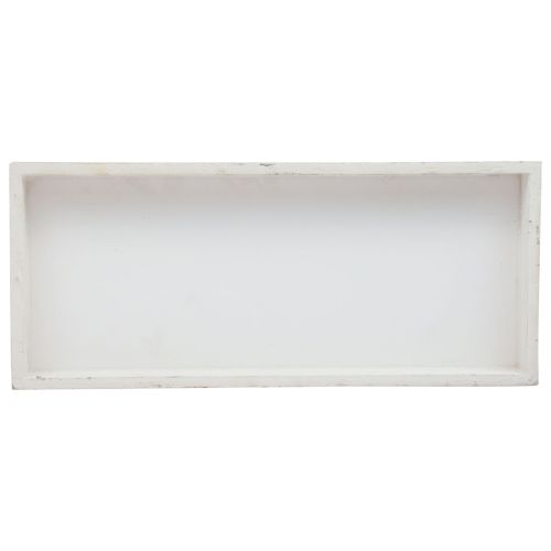 Artículo Bandeja de madera bandeja decorativa blanca madera shabby chic 35×15×3cm