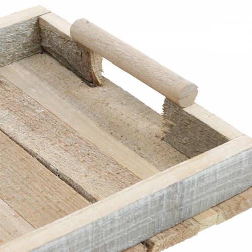 Floristik24 Bandeja decorativa, decoración de madera, bandeja de madera, decoración de mesa 37,5cm