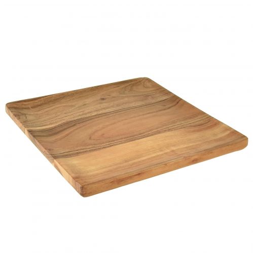 Bandeja de madera bandeja para servir madera de mango natural 24,5cm