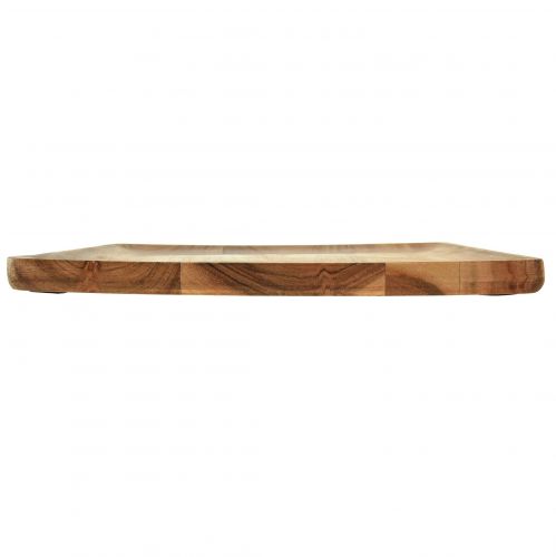 Floristik24 Bandeja de madera bandeja para servir madera de mango natural 24,5cm