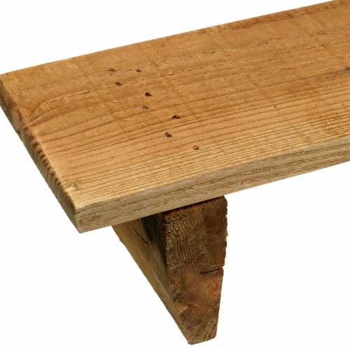Floristik24 Bandeja de madera con pies natural 58cm H10cm