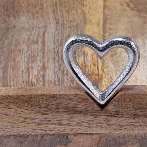 Floristik24 Bandeja de madera con asas Bandeja con corazones natural 26×20×7,5cm