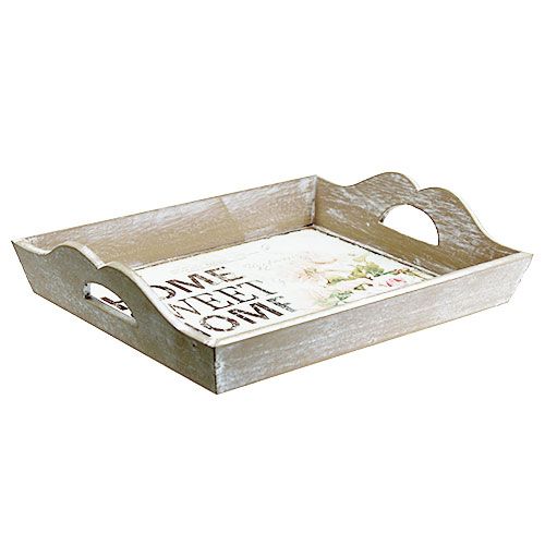 Floristik24 Bandeja de madera con texto Home Sweet Home