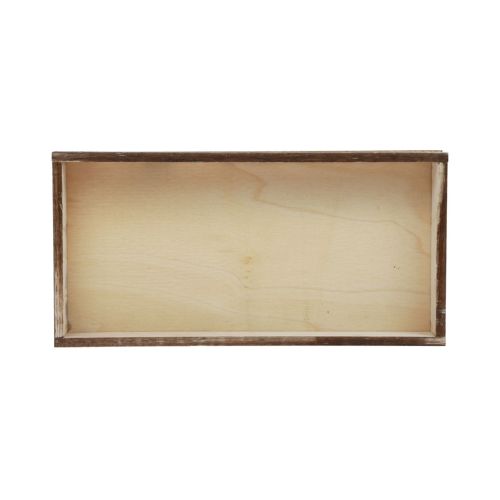 Artículo Bandeja de madera flameada bandeja decorativa decoración de mesa rústica 24×12×3cm