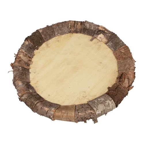 Artículo Plato de madera bandeja decorativa madera decoración rústica natural Ø27cm