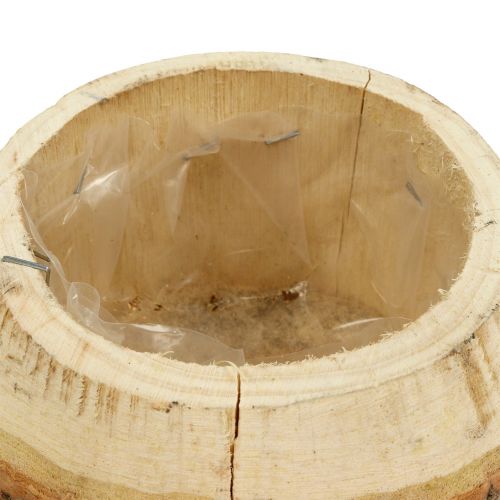 Floristik24 Maceta de madera para plantar naturaleza Ø14cm